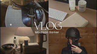 VLOG | horse riding lesson, equestrian haul, meetings & home updates | Madison Barker