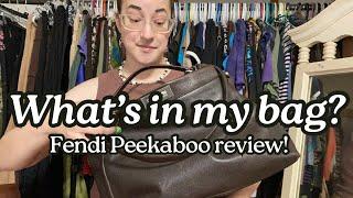 What's in my Bag Review Fendi Peekaboo!