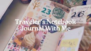 Journal With Me - Catching up in my Hobonichi + Traveler's Notebook #journalwithme