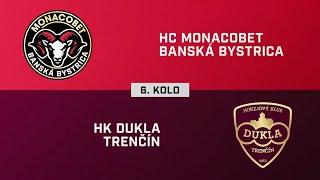 6. kolo: HC MONACObet Banská Bystrica – HK Dukla Trenčín 2:1 (HIGHLIGHTY)