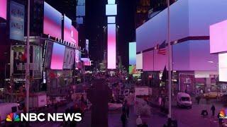 New York's Times Square transformed into huge art gallery