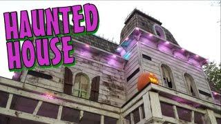 Halloween Haunted House Tour - Front of the House with DIY Decorations