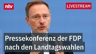 LIVE: Pressekonferenz der FDP nach den Landtagswahlen in Thüringen und Sachsen