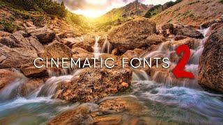 Best FREE Cinematic Fonts 2025 - Volume 2