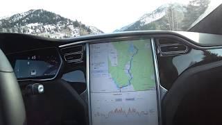 Winter Driving Range in a 2017 Tesla Model X 100D