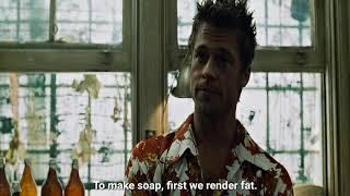 Fight Club (1999) | Making Soap Scene || HD || English Subtitles