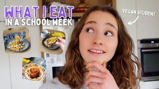 WHAT I EAT IN A (school) WEEK ‍ vegan & healthy 