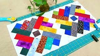 patchwork tutorial:different way to sew a very fantastic pattern using scrap fabricks