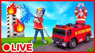 Fire Trucks and Firefighters for Preschoolers  | Kidibli