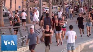 Crowd Flees Tel Aviv Beach After Siren Sounds