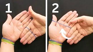 02 Best Rubber Band Magic Trick Blow your mind. Tutorial magic trick for beginner.