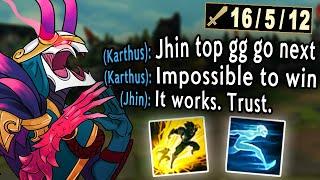 Do not underestimate Jhin Top. It only makes me stronger.