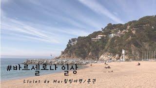 #바르셀로나 브이로그/Llolet de mar 힐링여행/ Costa Brava/생애최고 빠에야/ 춘권만들기/