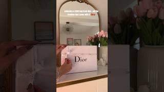 unboxing the cheapest bag from dior + all the free gifts that came w it #unboxing #fashion #shorts