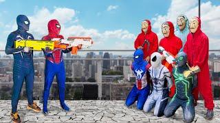 TEAM SPIDER-MAN vs BAD GUY TEAM || Who Is THE REAL SUPERHERO ...?? ( Funny , Action... )