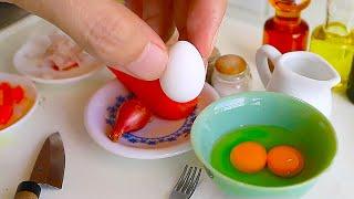 Japanese Omurice  | MINIATURE COOKING | Mini Real Food | ASMR TOYS FOOD | 오므라이스 オムライス | DIY