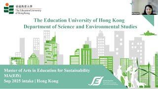 Master of Arts in Education for Sustainability Programme Introduction (2025 Entry)