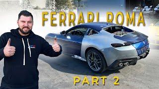 REBUILDING WRECKED 2022 FERRARI ROMA (PART 2)