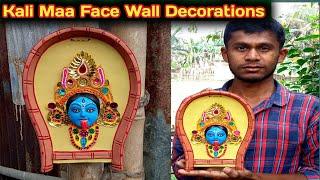 kali maa face making for wall decorations