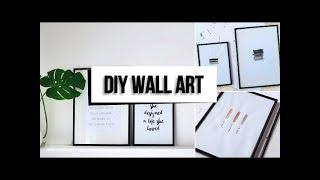 DIY Minimal Quick and Easy Wall Art (Tumblr Inspired)