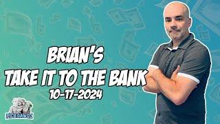 Free College Football Betting Picks & Predictions Today 10/17/2024 | Brian's Take it to the Bank