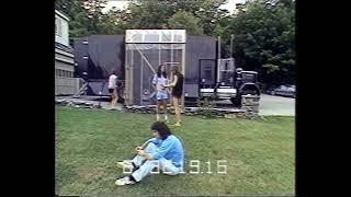 Ritchie Blackmore with Deep Purple relaxing during the Perfect Strangers recording sessions in 1984.