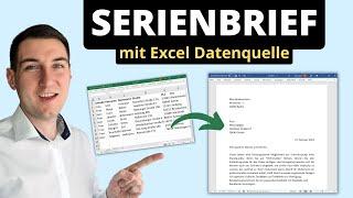 Word Serienbrief erstellen in 1 Minute - Excel Datenquelle, mit Anrede [Seriendruck]