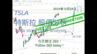 Analysis of TSLA Tesla stock price trend October 28, 2024 (Issue 790) #K-line technical analysis