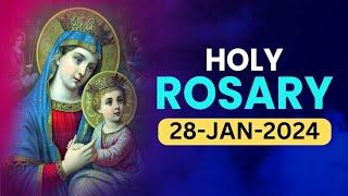 Holy Rosary  Sunday  January 28, 2024  Glorious Mysteries of the Holy Rosary  English Rosary