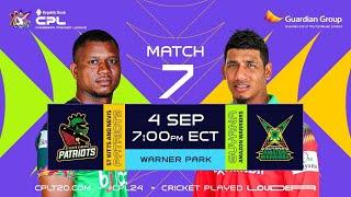 LIVE | St Kitts & Nevis Patriots vs Guyana Amazon Warriors | CPL 2024