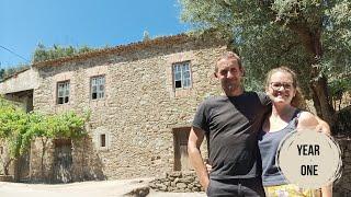 ONE YEAR TIMELAPSE | Our Old Stone Home Renovation Project in Central Portugal