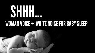 Shhh Sound & White Noise  to Put a Baby to Sleep the whole night  Hushing Baby