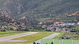 Heart-Stopping Airbus Landing at the World's Most Treacherous Airport: Paro International Airport