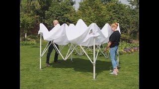 How to Set-up Eurmax 10x10 Instant Pop Up Canopy Tent with Roller Bag