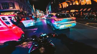  NIGHT PARTY VIBES IN LONDON.  | Yamaha MT-09 SP Akrapovic & Quickshifter. [4K]