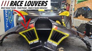 Race Louvers fender vent install  FRS