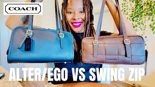 Comparing Coachtopia Alter Ego Satchel vs Coach Originals Swing Zip