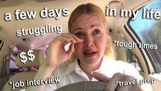 the life of a *Struggling YouTuber* having Tough Times.. job interview, travel prep, ranting. A vlog