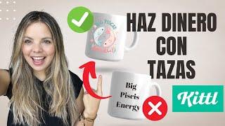 Tutorial de Diseño en KITTL: Crea Tazas Rentables en Print on Demand ¡Paso a Paso!