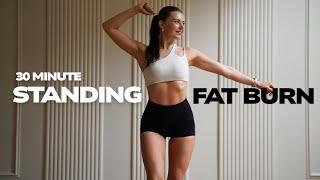 30 MIN FAT BURNING STANDING CARDIO HIIT WORKOUT- No Repeats | No Equipment