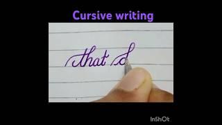 Cursive writing #shorts #youtubeshorts #yt #cursivewriting