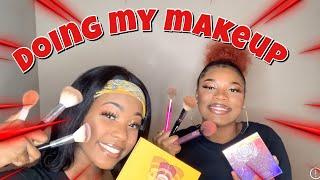 doing my makeup for the first time!! ft Mya