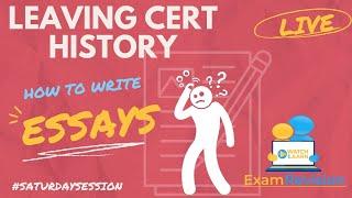 How to Study for Leaving Certificate History Essays #SaturdaySession #examrevision