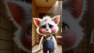 The kitten was stung by a bee and became the laughing stock of the class！ #aicat  #funny  #cat