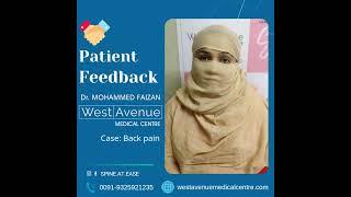 Patient review whose Back Pain got cured by Dr Faizan