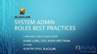 BlackLine System Admin Roles Best Practices