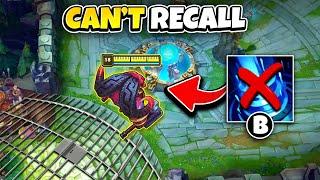 League of Legends but I can't return to base (NO RECALL CHALLENGE)