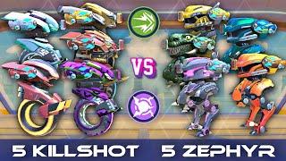 5 Killshot vs 5 Zephyr - CPC, DeathMatch Gamemode - Mech Arena