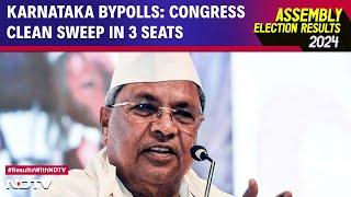 Karnataka Bypolls Results: Congress Clean Sweep In 3 Seats