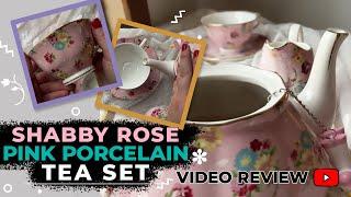 Shabby Rose Pink Porcelain Tea Set Video Review | English Tea Store